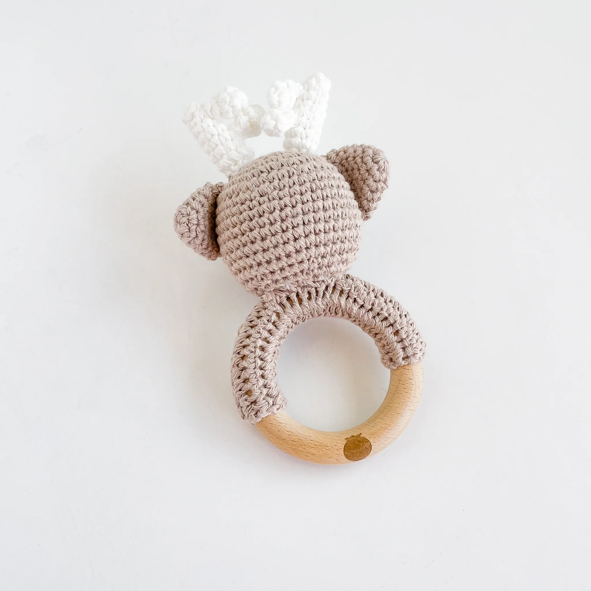 Cotton Crochet Rattle Teether, Deer - Image 7