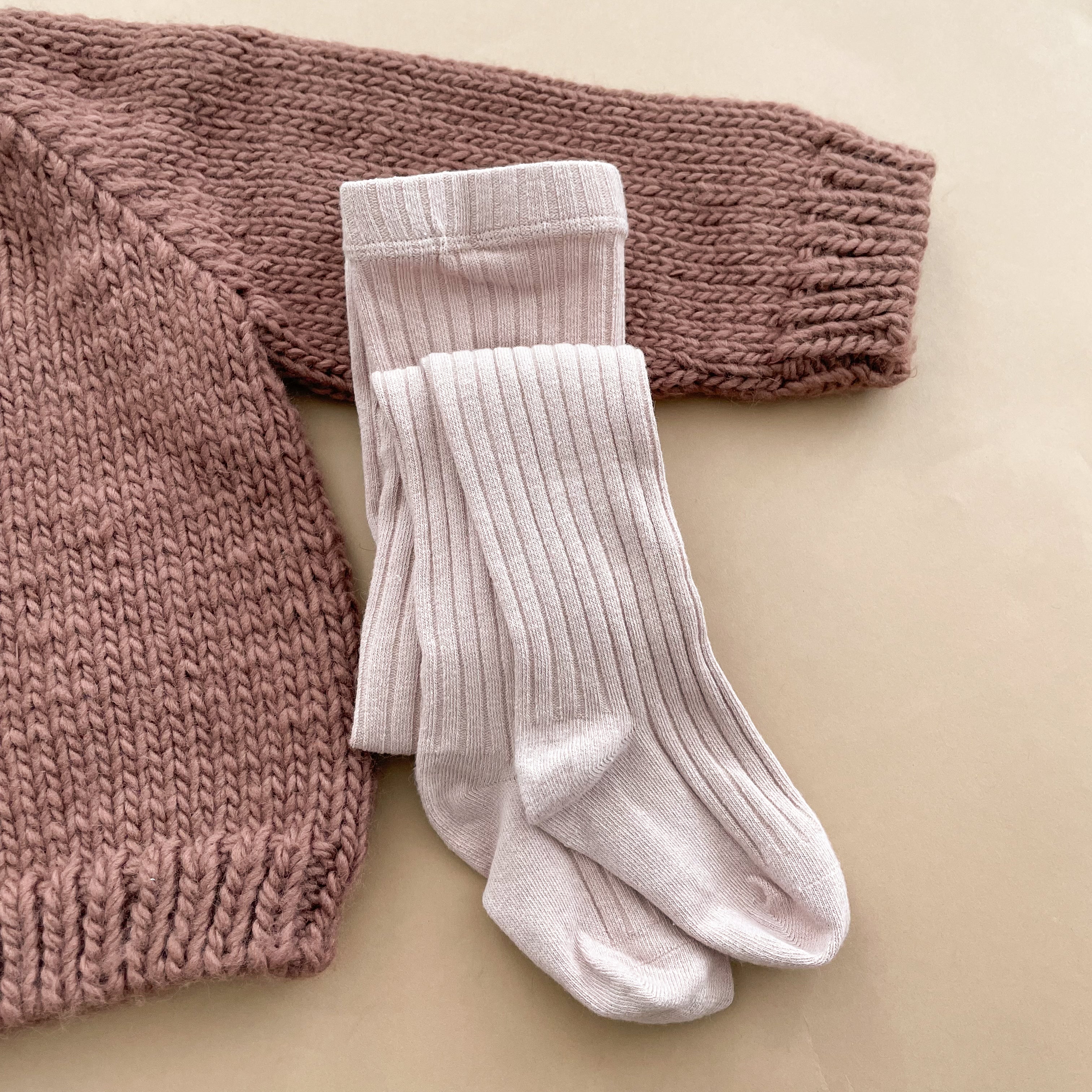 Cotton Tights, 3-Pack Blush, Oat & Cinnamon - Image 4