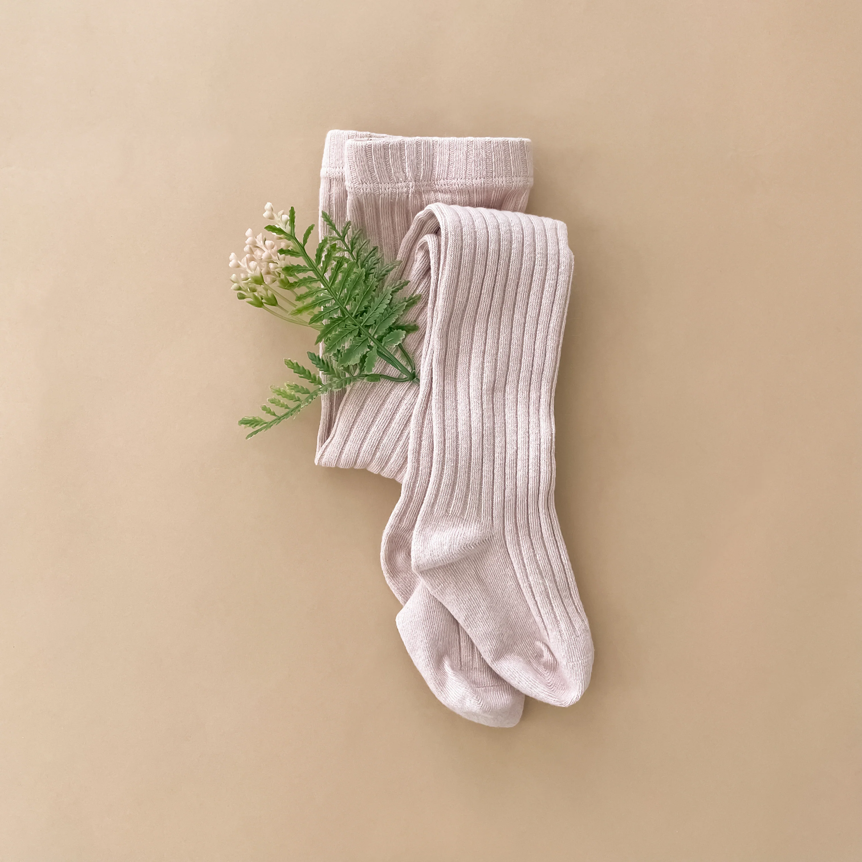 Cotton Tights, 3-Pack Blush, Oat & Cinnamon - Image 5