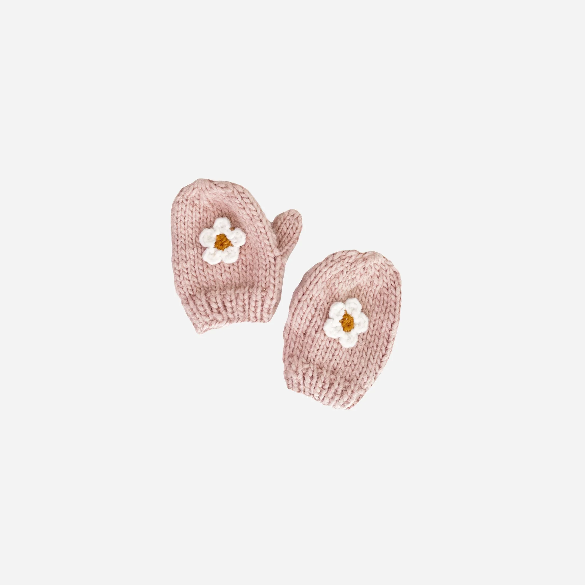 Flower Mittens, Blush - Image 4