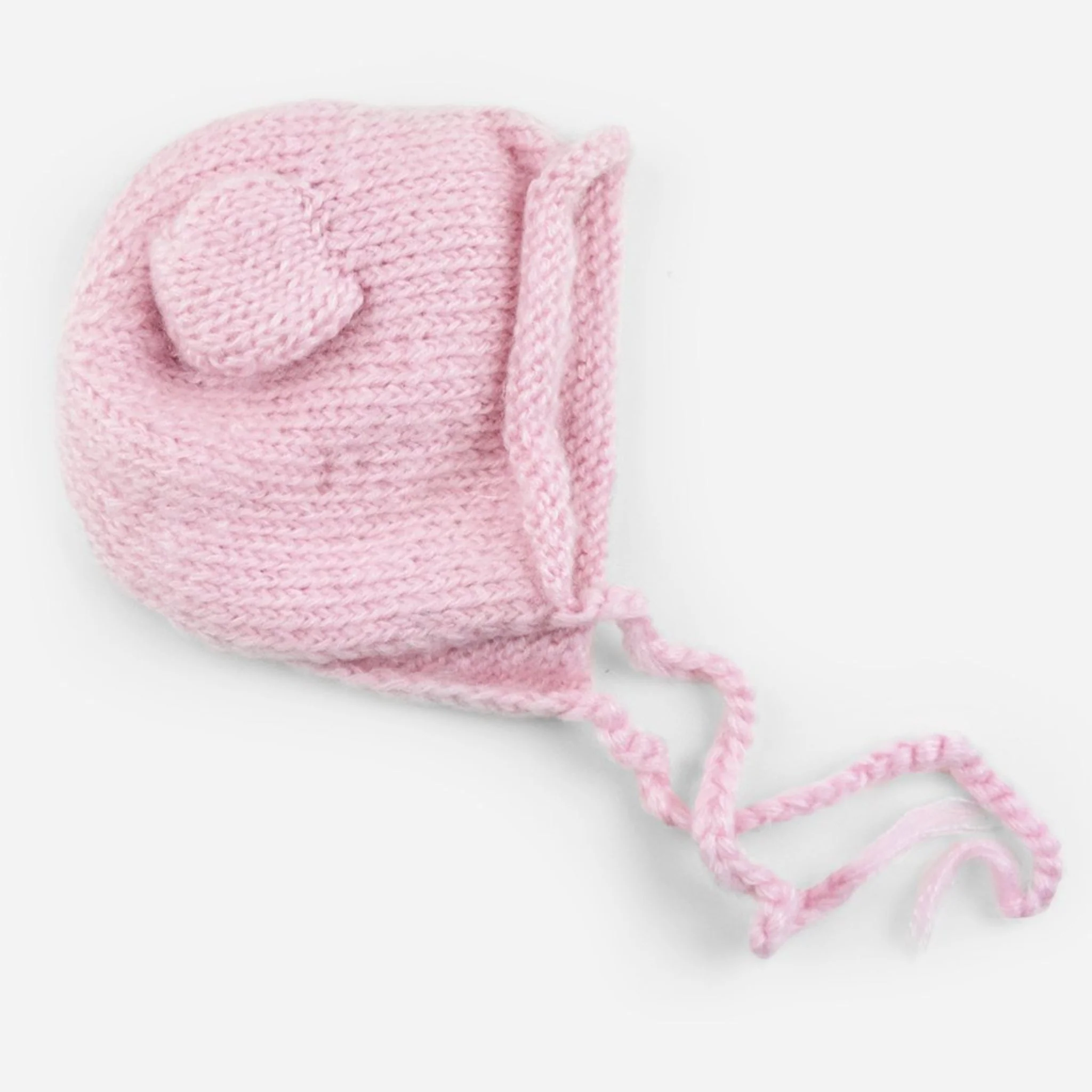 Harper Bear Mohair Knit Bonnet - Image 6