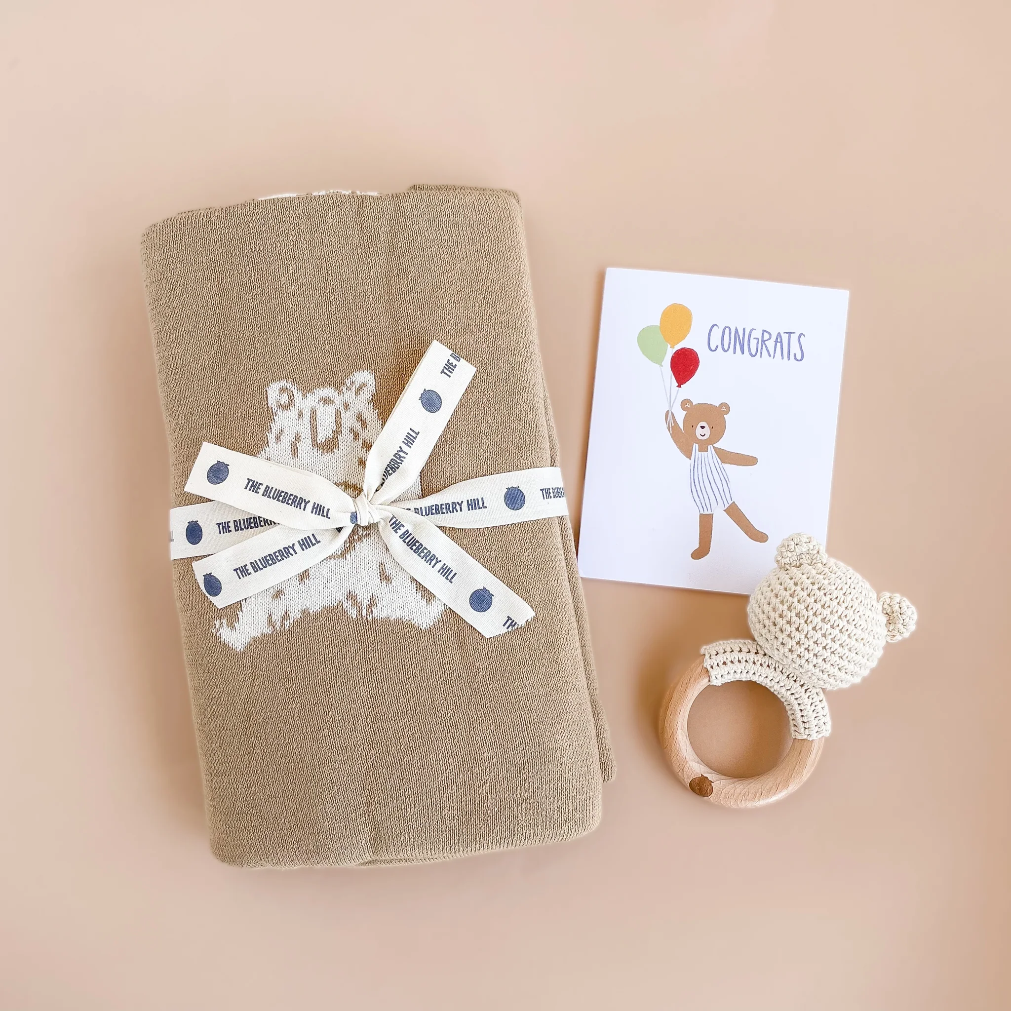 Organic Cotton Blanket, Honey Bear - Image 7