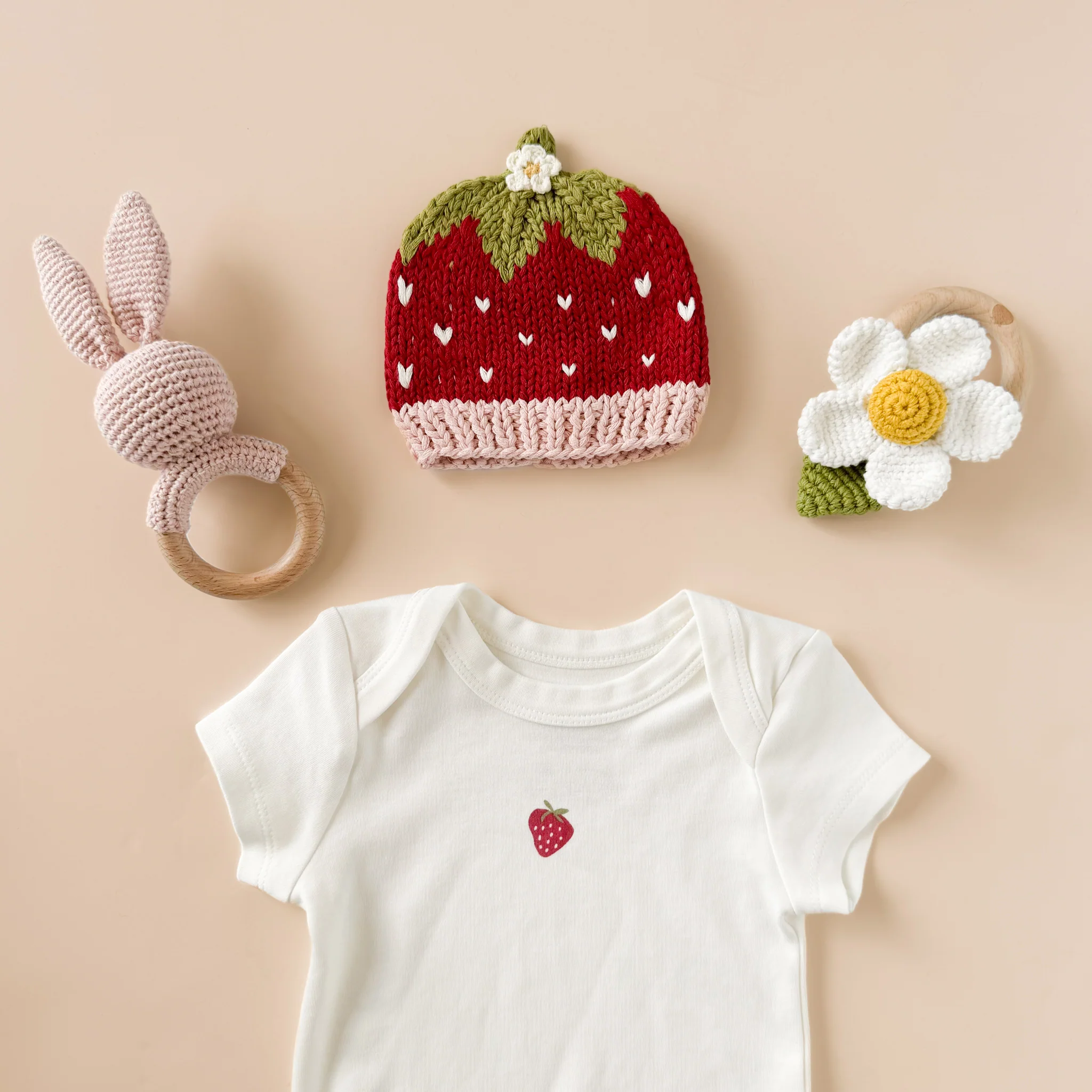 Cotton Strawberry Hat - Image 4
