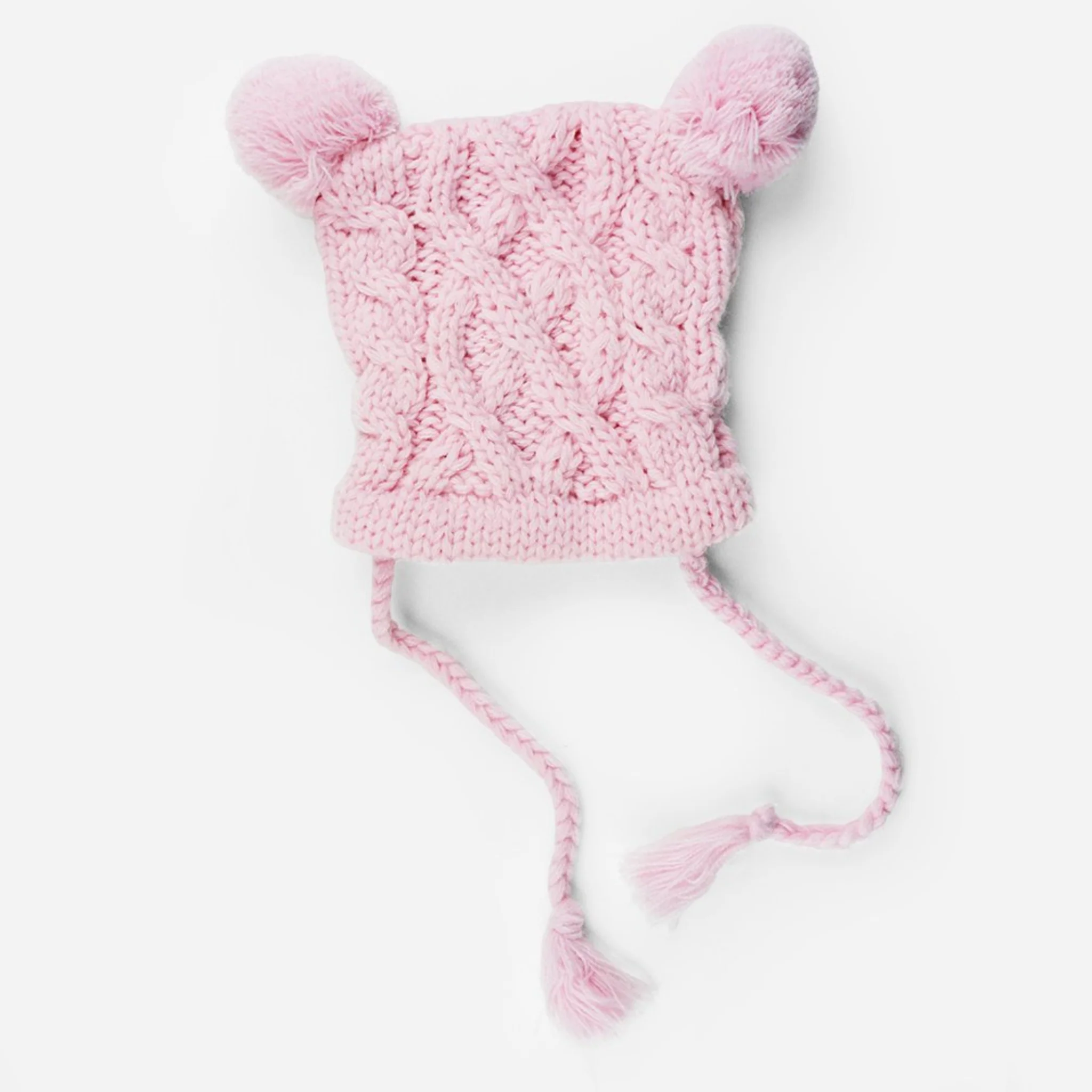 Quinn Cable Pom Pom Knit Hat - Image 3