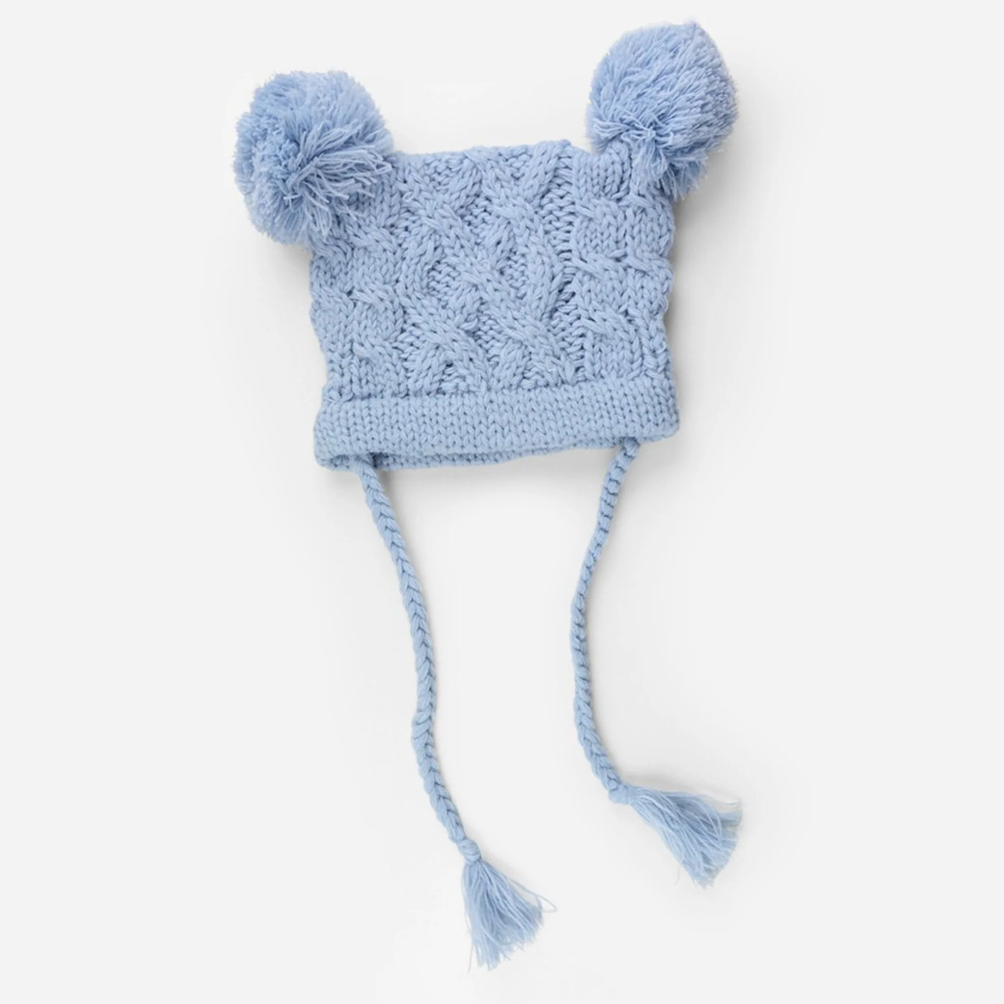 Quinn Cable Pom Pom Knit Hat - Image 4