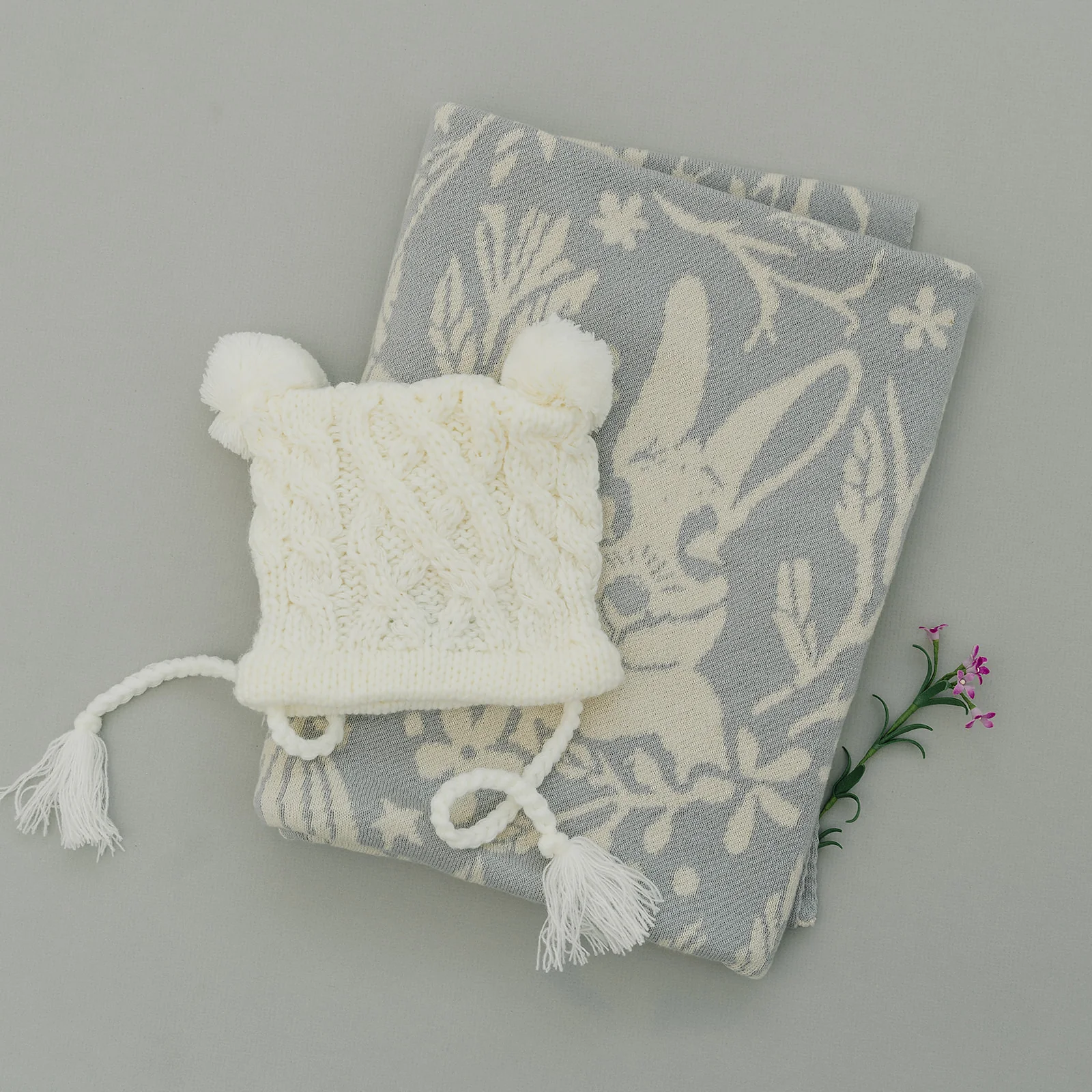 Quinn Cable Pom Pom Knit Hat - Image 8