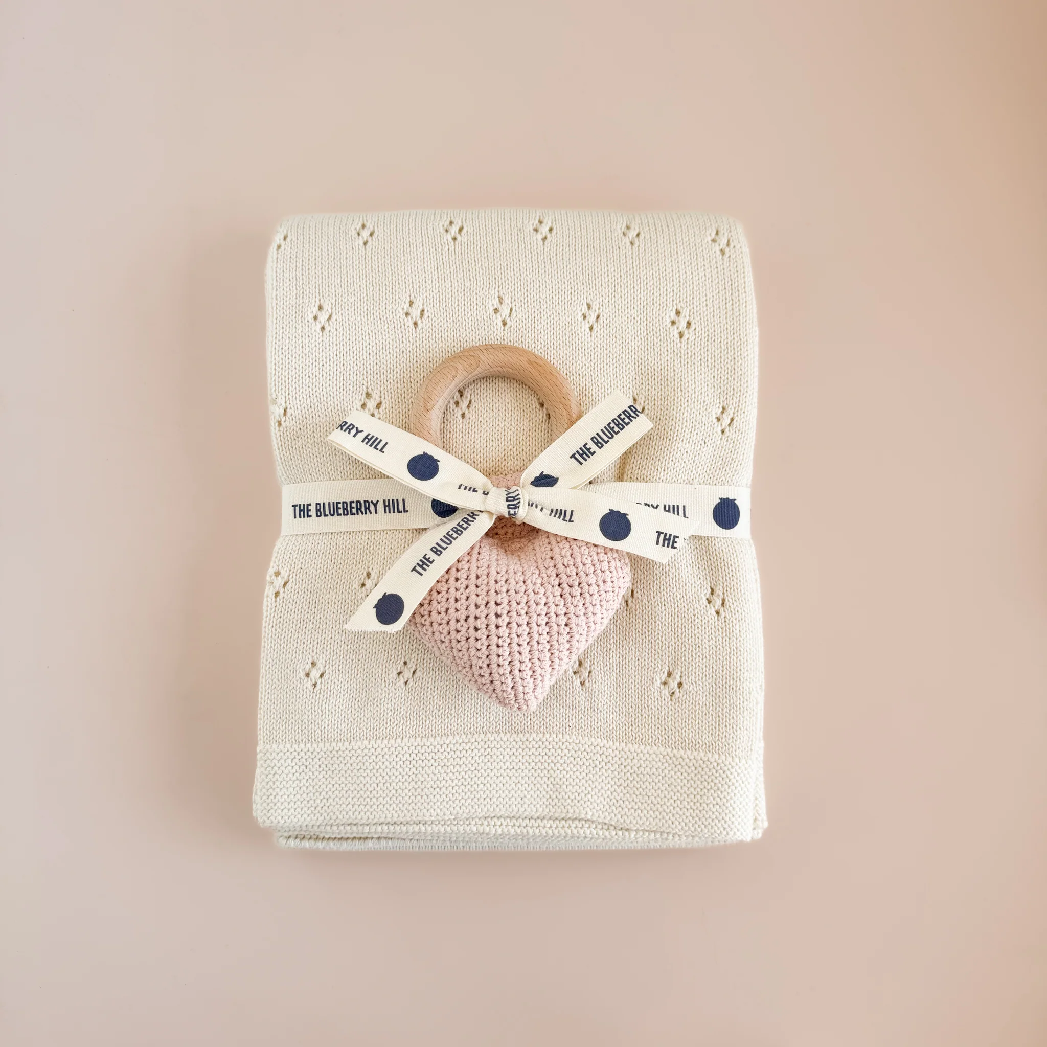 Cotton Crochet Rattle Teether Heart - Image 4