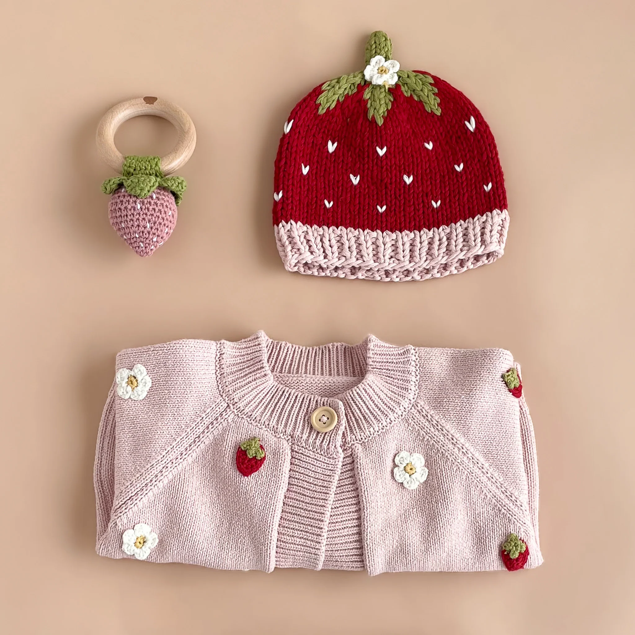 Cotton Strawberry Hat - Image 5