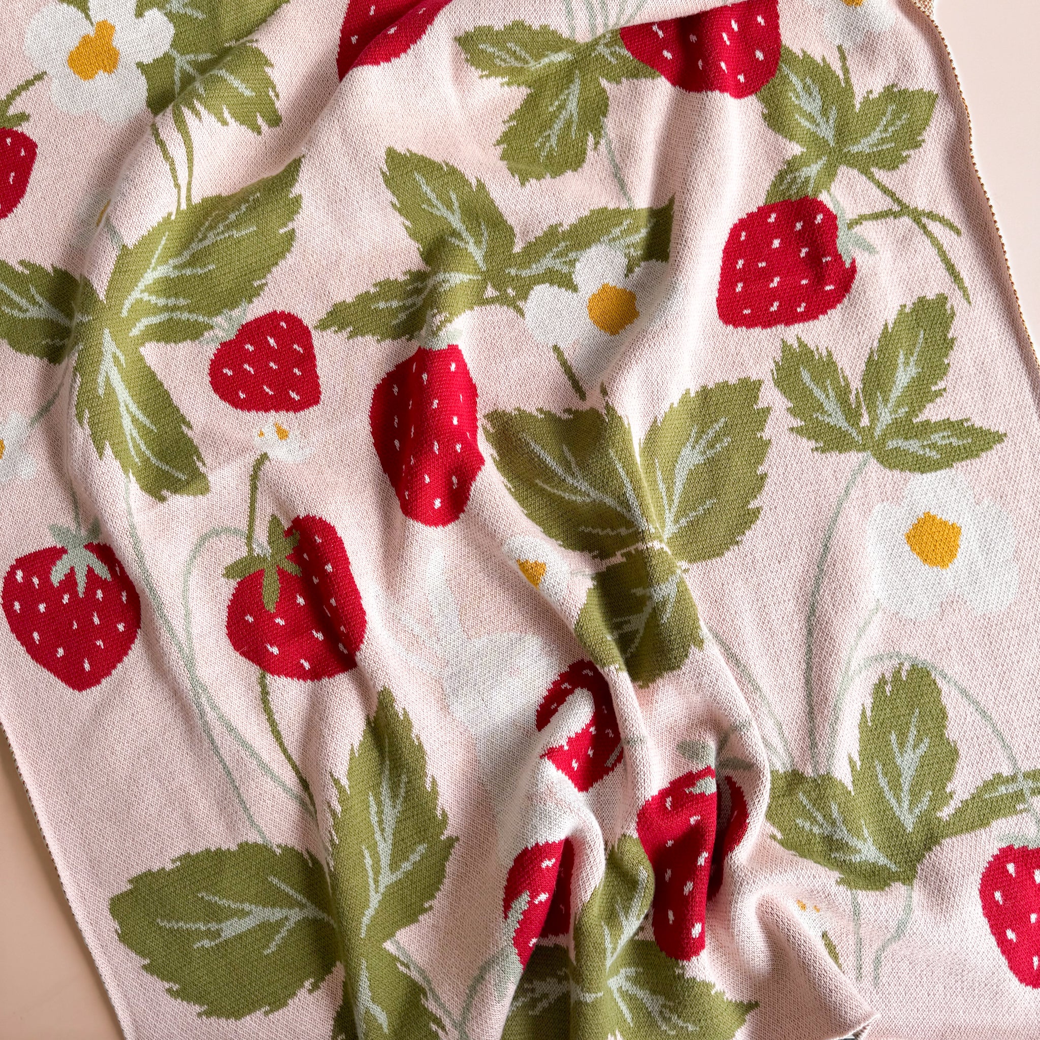 Strawberry Bunny Blanket | Organic Cotton - Image 4