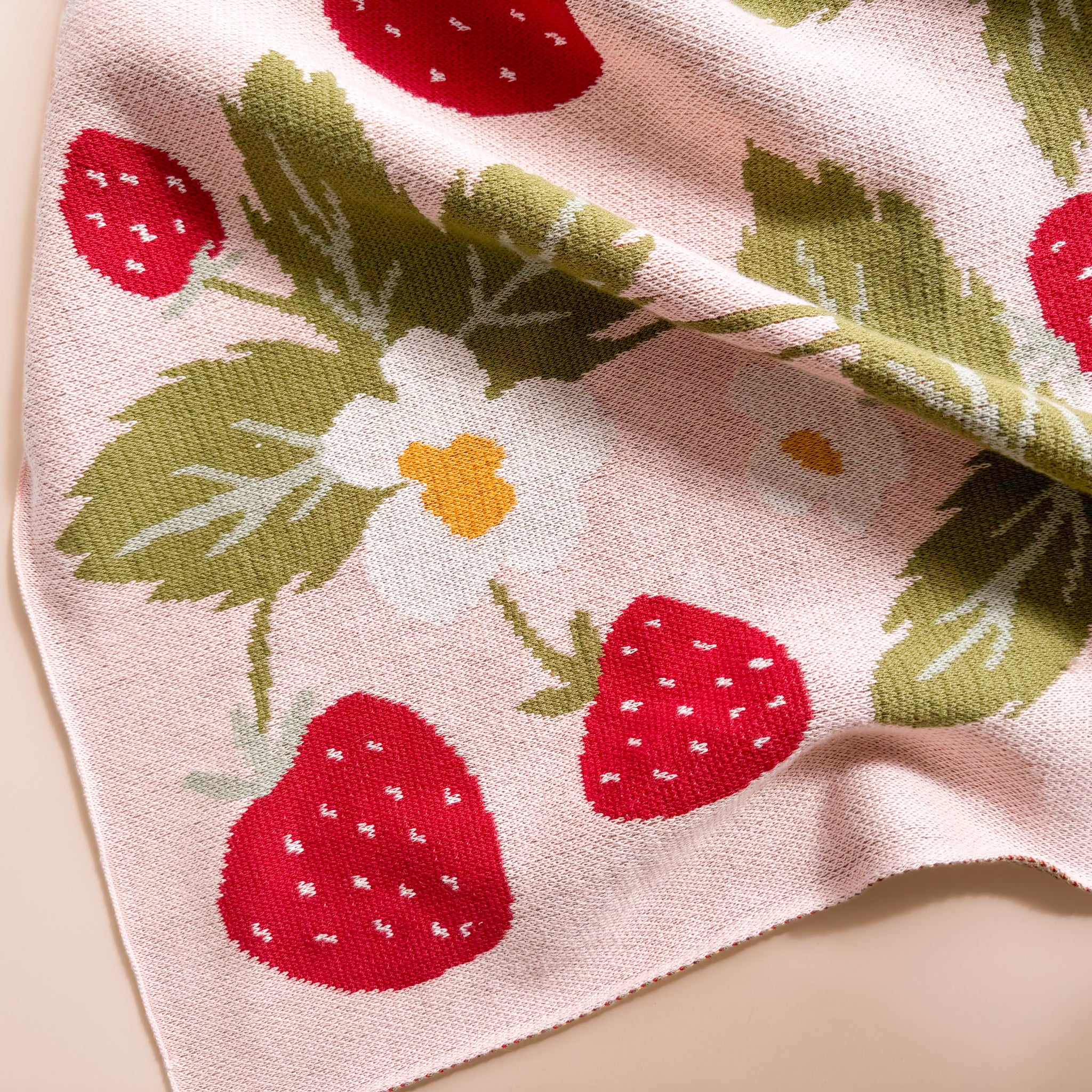 Strawberry Bunny Blanket | Organic Cotton - Image 5