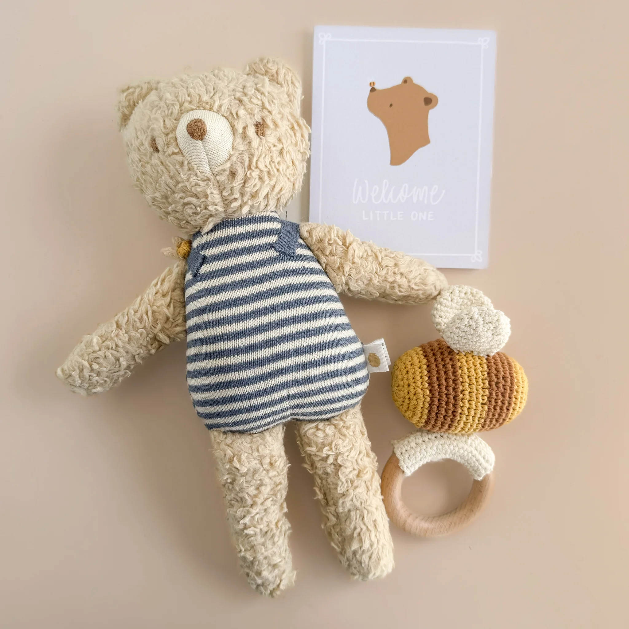 Welcome Little One Bee Bear Greeting Card - Image 5